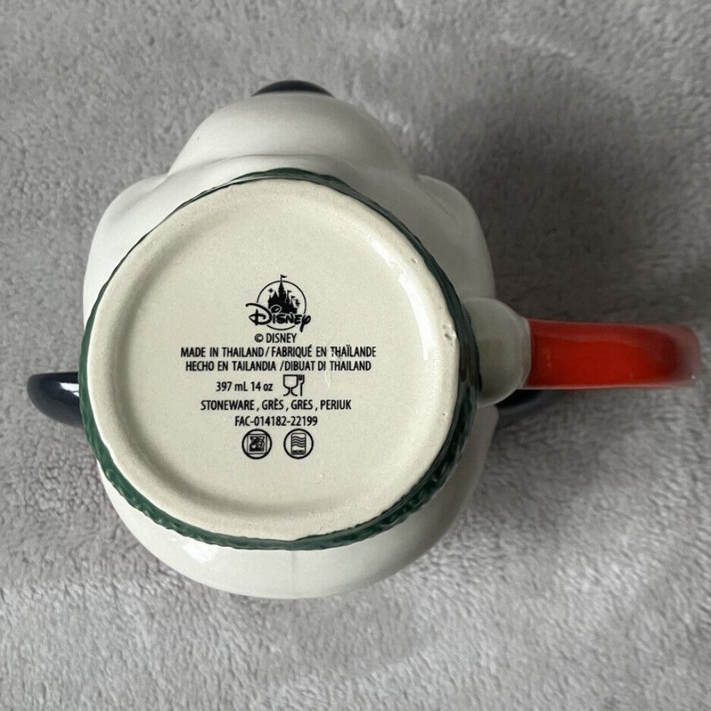Walt Disney Santa Mickey Mouse 3D Head Christmas Holiday Ceramic Coffee Tea Mug - Picture 6 of 6